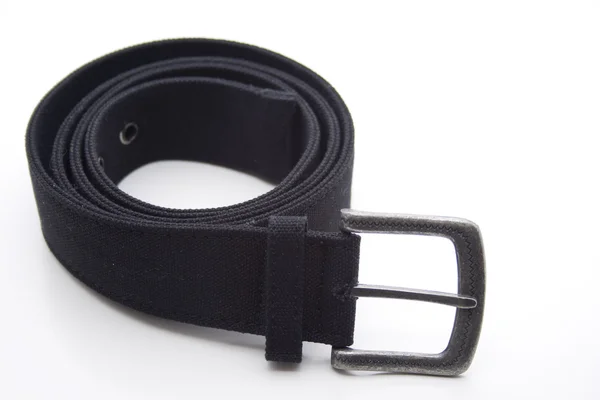 Cintura nera con fibbia — Foto Stock