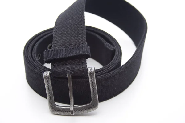 Black belt with buckle — Stok fotoğraf