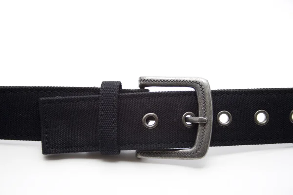Cinturón negro con hebilla —  Fotos de Stock