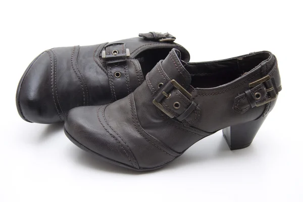 Damer skor med spänne — Stockfoto