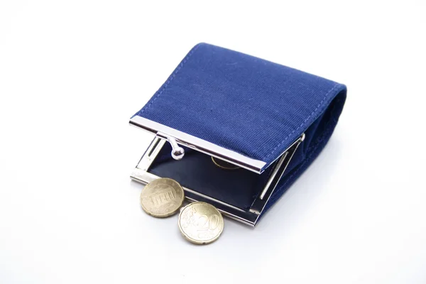 Money bag with Small money — Stock Photo, Image