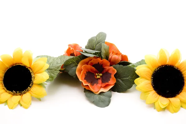 Flower arrangement with sunflower — Stock Photo, Image