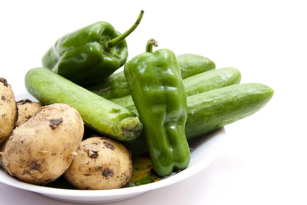 Paprika und Kartoffeln — Stockfoto