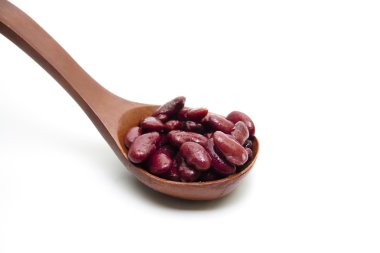 tahta kaşık kırmızı fasulye