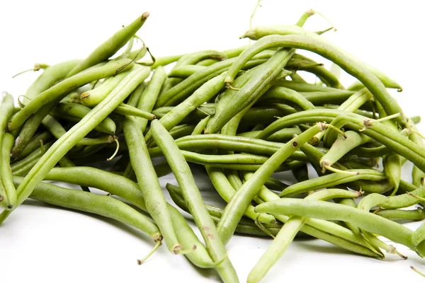 Grüne frische Bohnen — Stockfoto