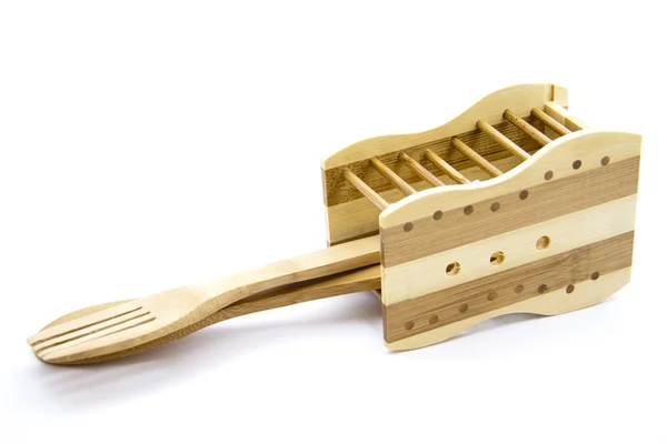 Tenedor de madera —  Fotos de Stock