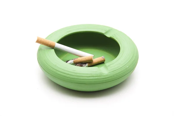 Ashtray with cigarette — Stock Photo, Image