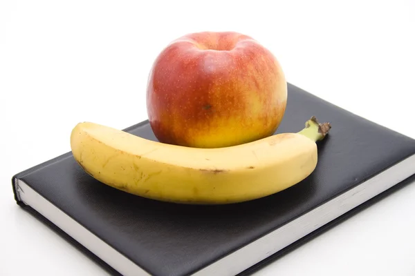 Bananas and apple — Stock Photo, Image