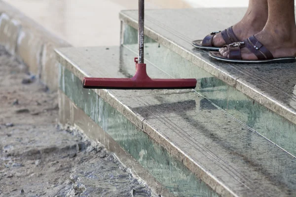 Vattentät avdragare för trappa — Stockfoto