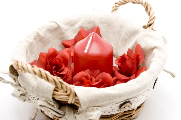 Wax candle Royalty Free Stock Images