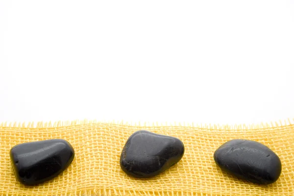 Stones on clothes lines bound — Stock Photo, Image