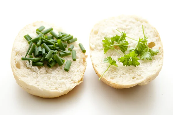 Fresh chives with parsley — Stock Photo, Image