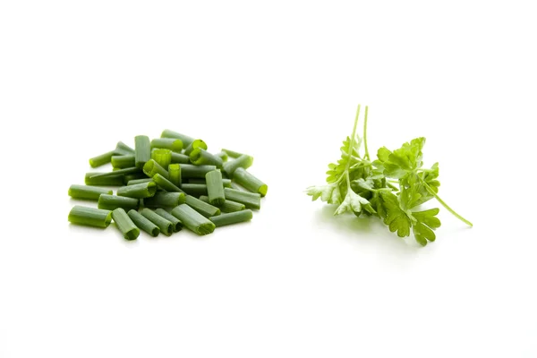 Fresh chives with parsley — Stock Photo, Image