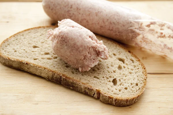 고기 호 밀 빵으로 확산 — 스톡 사진