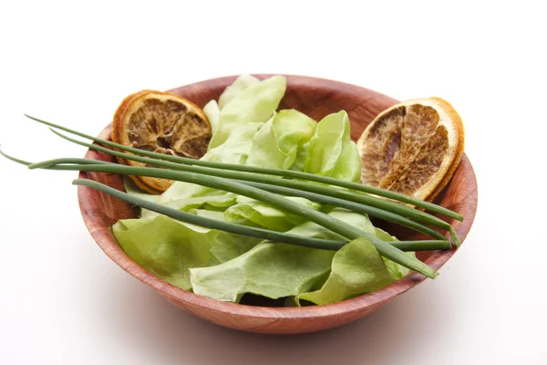 Salat mit Porree — Stockfoto