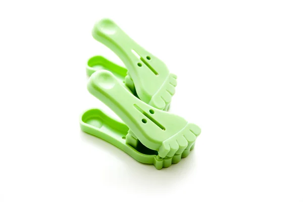 Foot clips for the laundry — Stock Photo, Image