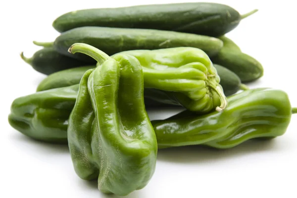 Paprika and cucumbers — Stock Photo, Image