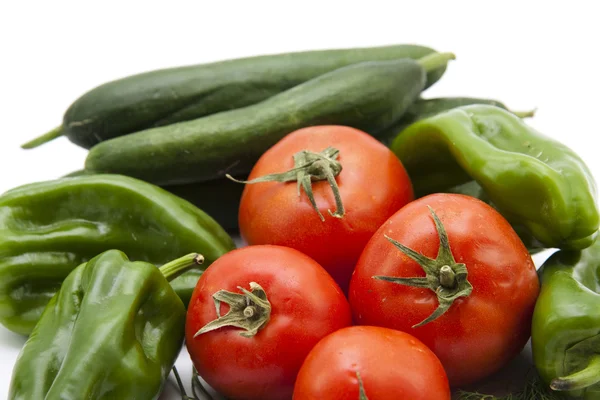 Paprika och tomater — Stockfoto