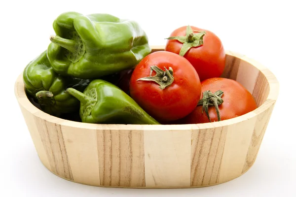 Paprika with tomatoes — Stock Photo, Image