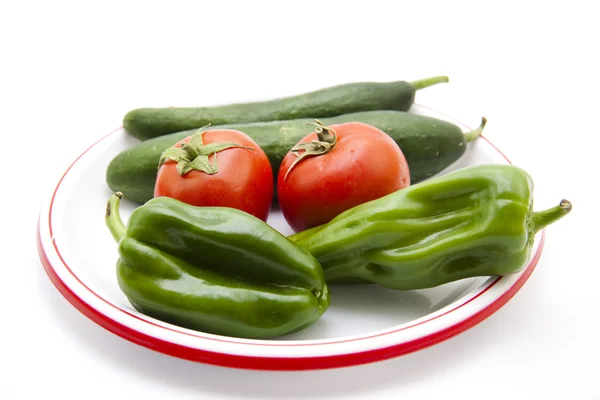 Paprika und Gurken — Stockfoto