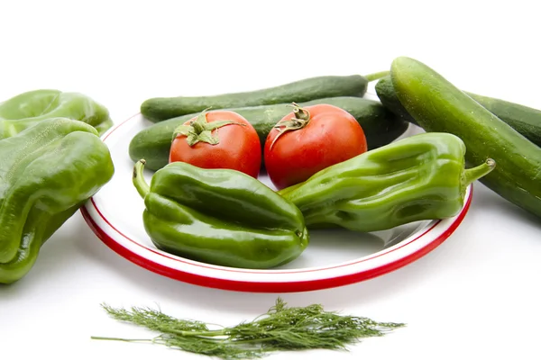 Paprika and tomatoes — Stock Photo, Image