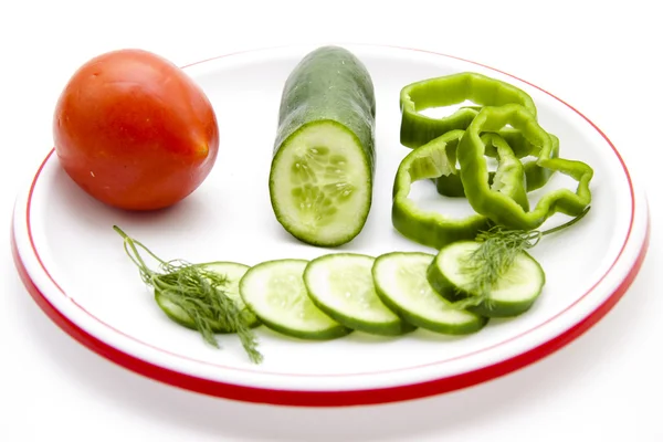 Cucumber with dill — Stock Photo, Image