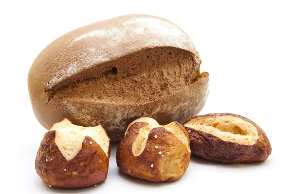 Rouleaux de pain doré au pain — Photo