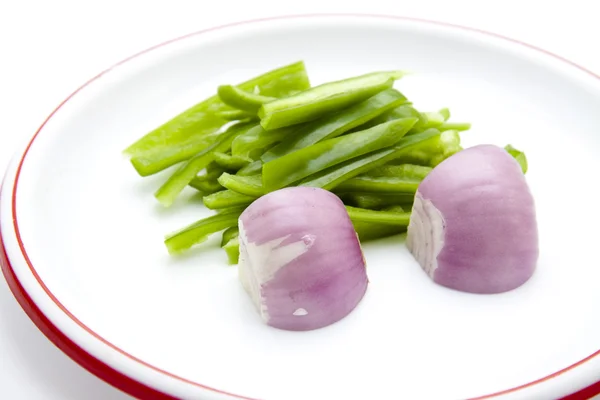 Onion with paprika — Stock Photo, Image