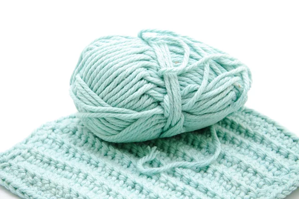 Lã de crochê — Fotografia de Stock