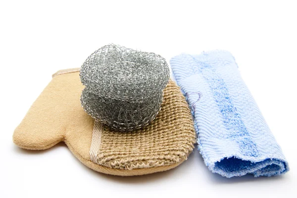 Hrnec nuly s osušení ručníkem hadřík — Stock fotografie