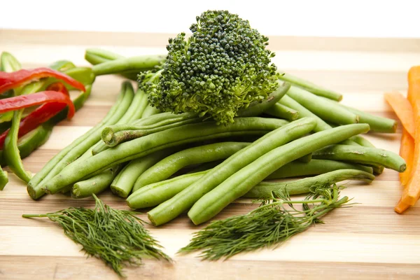 Broccoli with beans — Stock Photo, Image