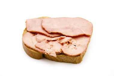 jambon ile taze ekmek ekmek