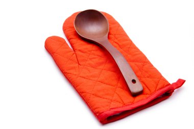 yemek kaşığı ile pot el ayakkabı