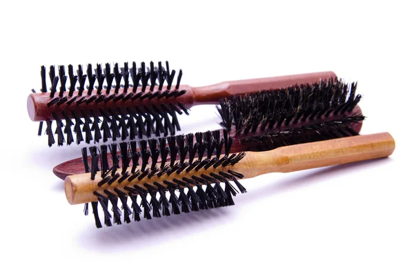 Around hairbrushes — Stock Photo, Image