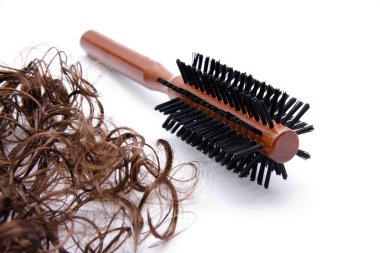 Saç tokalı saç fırçası