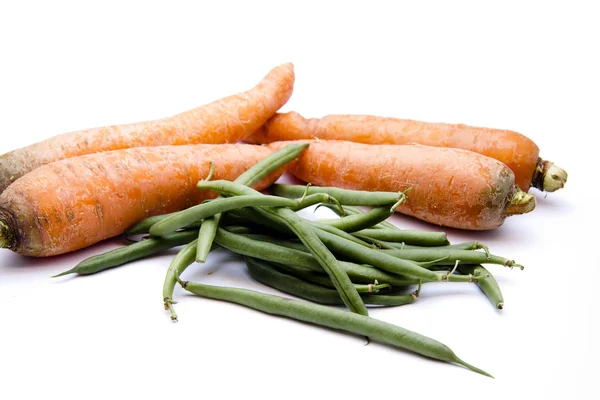 Морковь и фасоль Стоковая Картинка