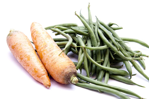 Морковь и фасоль Стоковое Фото