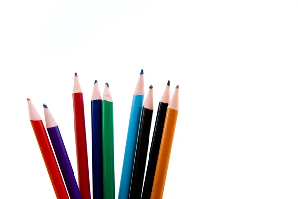 Kolorowe ołówki Obrazy Stockowe bez tantiem