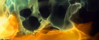 Suluboya girdap. Organik ince tuval. Arka planda güzel bir duman soyutlaması. Alkol mürekkebi. Soyut Ruhsal Akışkan.