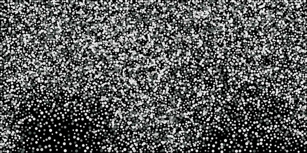 Confettis Aux Paillettes Argentées Fond Noir Texture Abstraite Brillante Conception — Image vectorielle