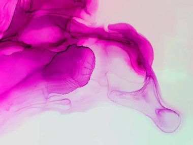 Kadın alkol mürekkebi. Kız için yumuşak bir arka plan. Modern bir kavram. Pembe tatil parşömeni. Pembe Eğlence Akışı. Şarap kadın alkol mürekkebi.