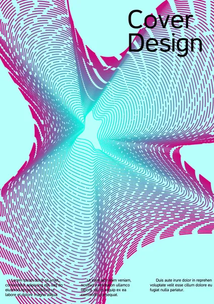 Plantilla Diseño Moderno Fondo Creativo Partir Líneas Abstractas Para Crear — Archivo Imágenes Vectoriales