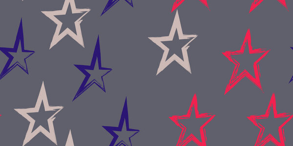 Modern illustration for wrapping paper design. Wallpaper wrapping paper textile print. Creative stylish background. Brush stroke vector illustration. Seamless pattern.