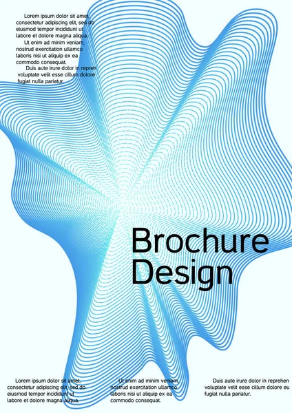 Minimale Vectordekking Creatieve Achtergrond Van Abstracte Lijnen Een Modieuze Abstracte — Stockvector