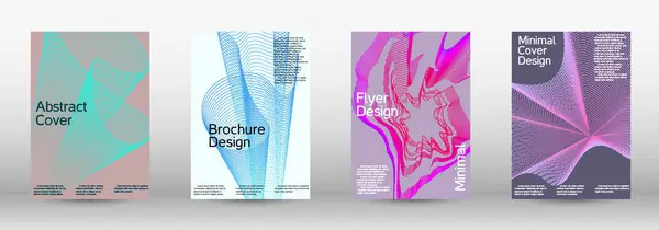 Künstlerisches Cover Design Eine Reihe Moderner Abstrakter Einbände Kreative Hintergründe — Stockvektor