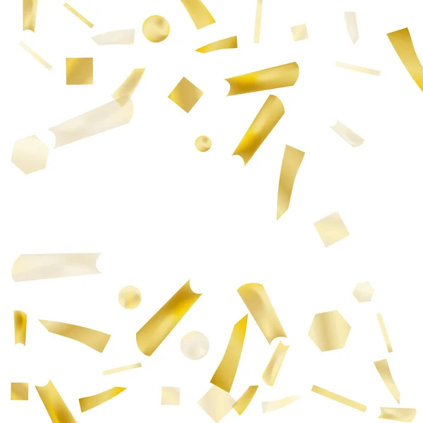 Золота Конфетті Яскравий Ефект Розмивання Святкова Фольга Чудовий Дизайн Будь — стоковий вектор