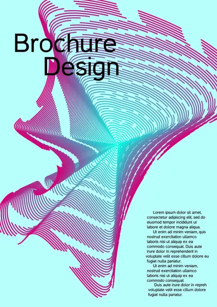 Moderne Designvorlage Kreativer Hintergrund Aus Abstrakten Linien Einen Modischen Abstrakten — Stockvektor