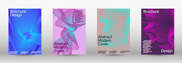 现代抽象背景 现代设计模板 一套现代抽象的封面 从抽象线条到创作时尚的抽象封面 小册子的创作背景 — 图库矢量图片