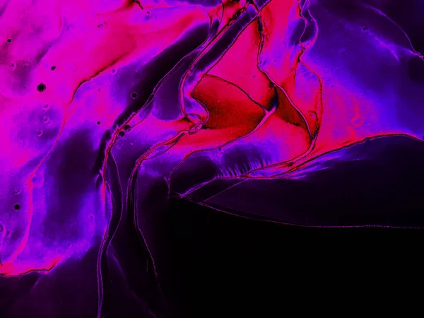 Aquarell Wirbel Subtile Organische Leinwand Farbenfrohe Moderne Designkunst Tusche Farbe — Stockfoto