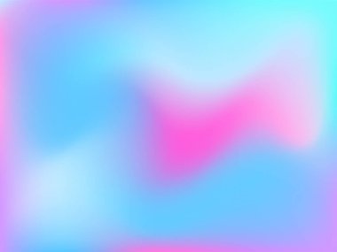 Sanal arkaplan. Bulanık geleceksel deseni olan parlak, pürüzsüz bir ağ. Moda reklam vektörü. Yazdırma ürünleri için yoğun holografik spektrum gradyanı,.